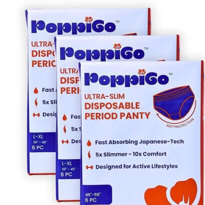 Poppigo Ultra-Slim Period Panty for Girls & Women | Pack of 3